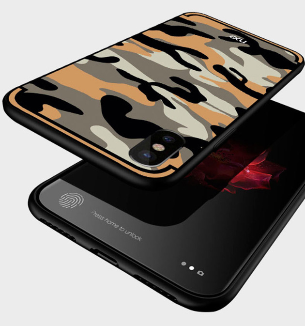 เคสลายพราง iPhone , เคส iPhone XS MAX , XS , XR iPhone 7 , 8 Plus